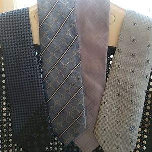 4 Mens Designer Ties